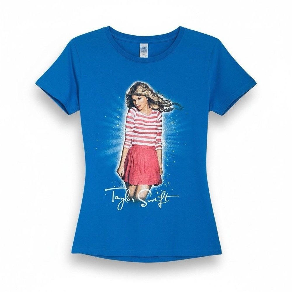 Taylor Swift 2011 Speak Now World Tour T Shirt Youth XL Blue Authentic Concert